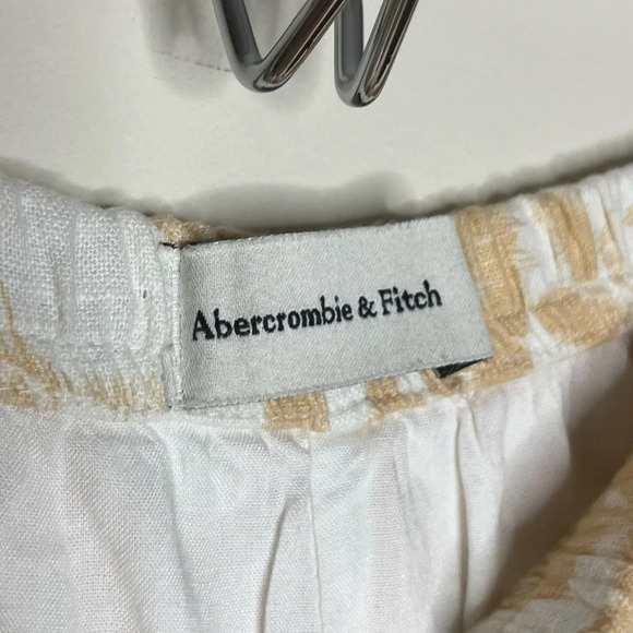 A+F Linen Blend Beachy Boho Floral Fully Lined Flowy Pull On Pockets Shorts - Picture 8 of 10